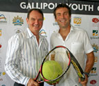 Mayor of Ipswich & Pat Cash at the Gallipoli Youth Cup 2010 launch
