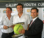 Mayor of Ipswich, Paul Pisasale, Pat Cash & Turgut Allahmanli launches Gallipoli Youth Cup