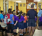 Bay View State School students at the Ipswich Sub Branch RSL