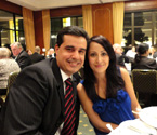 Founder of Gallipoli Youth Cup, Umit Oraloglu & Songul Oraloglu at the Gallipoli Youth Cup dinner