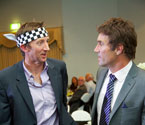 Pat Cash and the prize draw winner